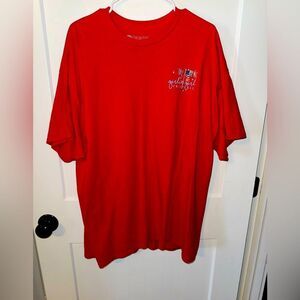 Red Graphic T-Shirt CAMPING